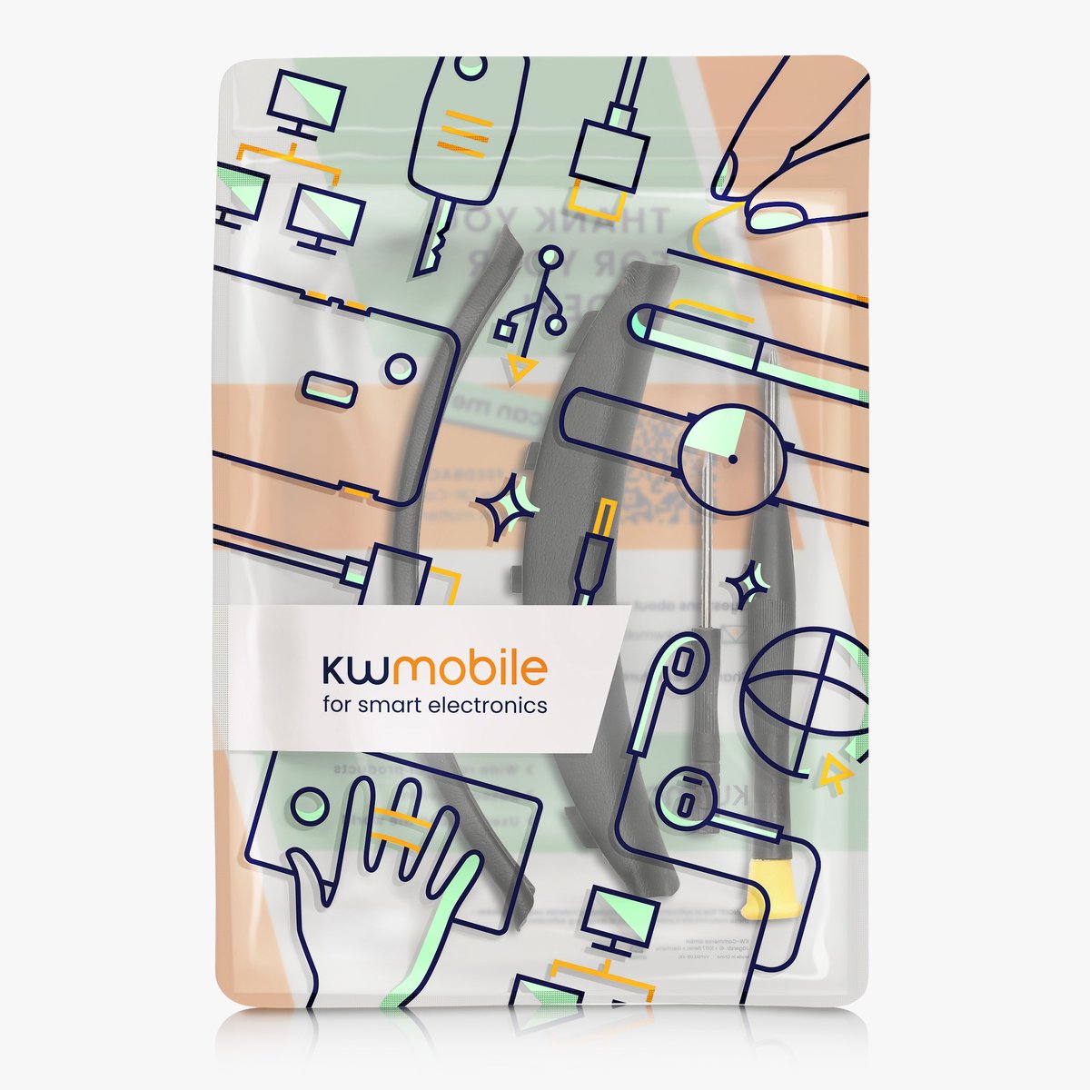 kwmobile vervangende koptelefoon band geschikt voor SonyWH-CH720N hoofdband - Hoofdtelefoon cover van kunstleer - In zwart