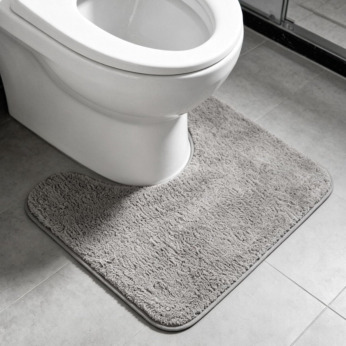Zachte en Absorberende Toiletmat voor Comfort en Stijl in de Badkamer - Antislip en Machinewasbaar