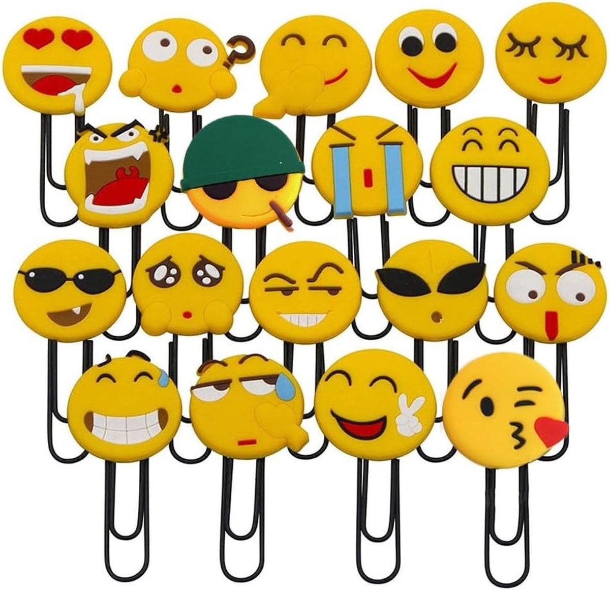 Leuke en grappige boekenleggers, originele paperclip boekenleggers voor kinderen en studenten (10 stuks)