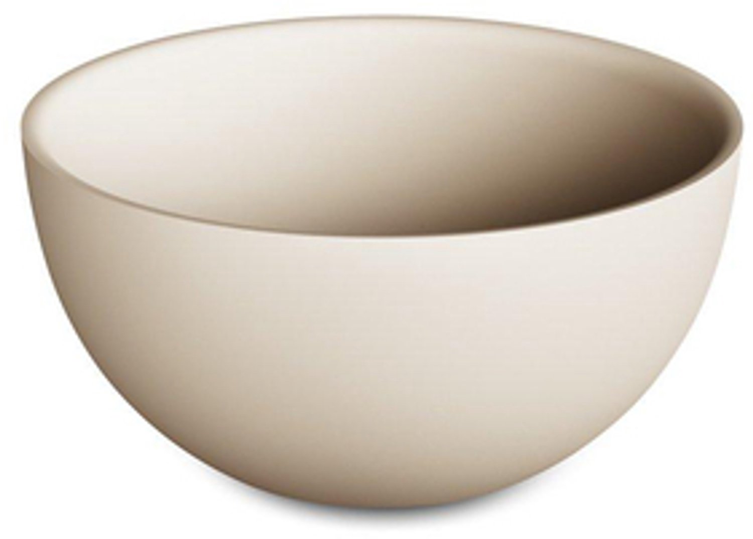 Zeza Element Waskom - 25x25x12cm - solid surface - met afvoerplug - mat beige