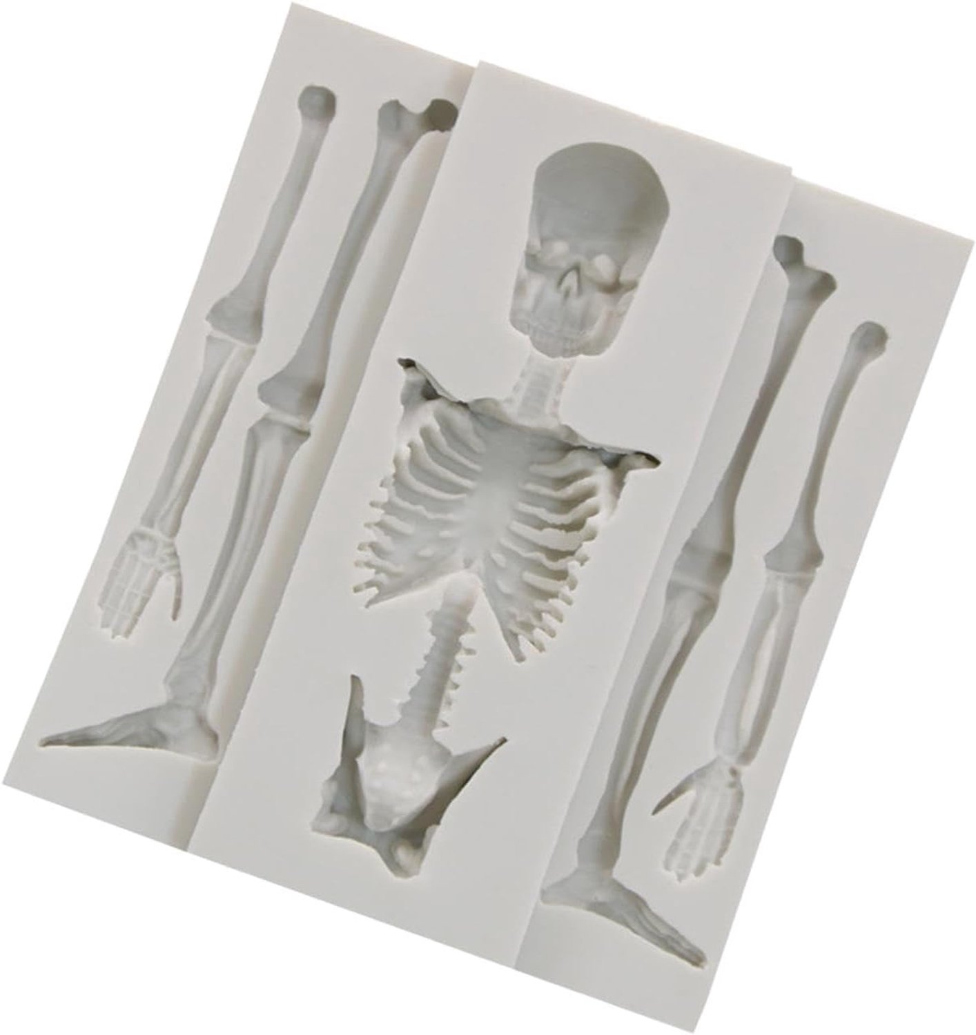 Doodshoofd-vorm, siliconen doodshoofd, siliconen vorm, skeletbakvorm