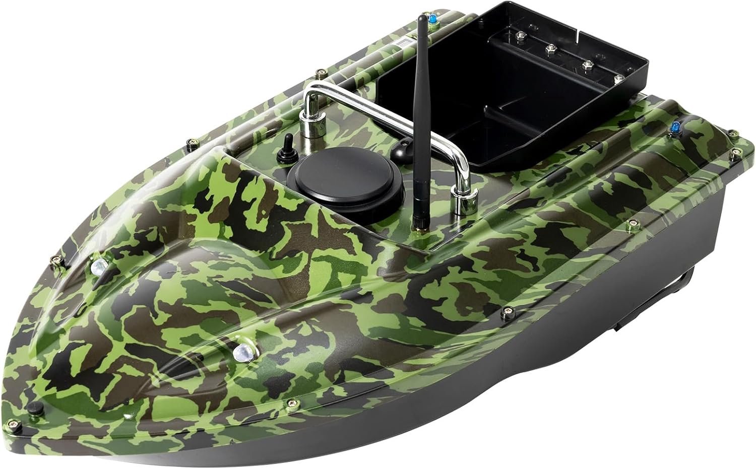 Afstandsbediening voederboten 500 m RC visaas aasboot op afstand bestuurde voederboot visvinder 1,5 kg belasting camouflage visaas boot nachtvissen baitboat