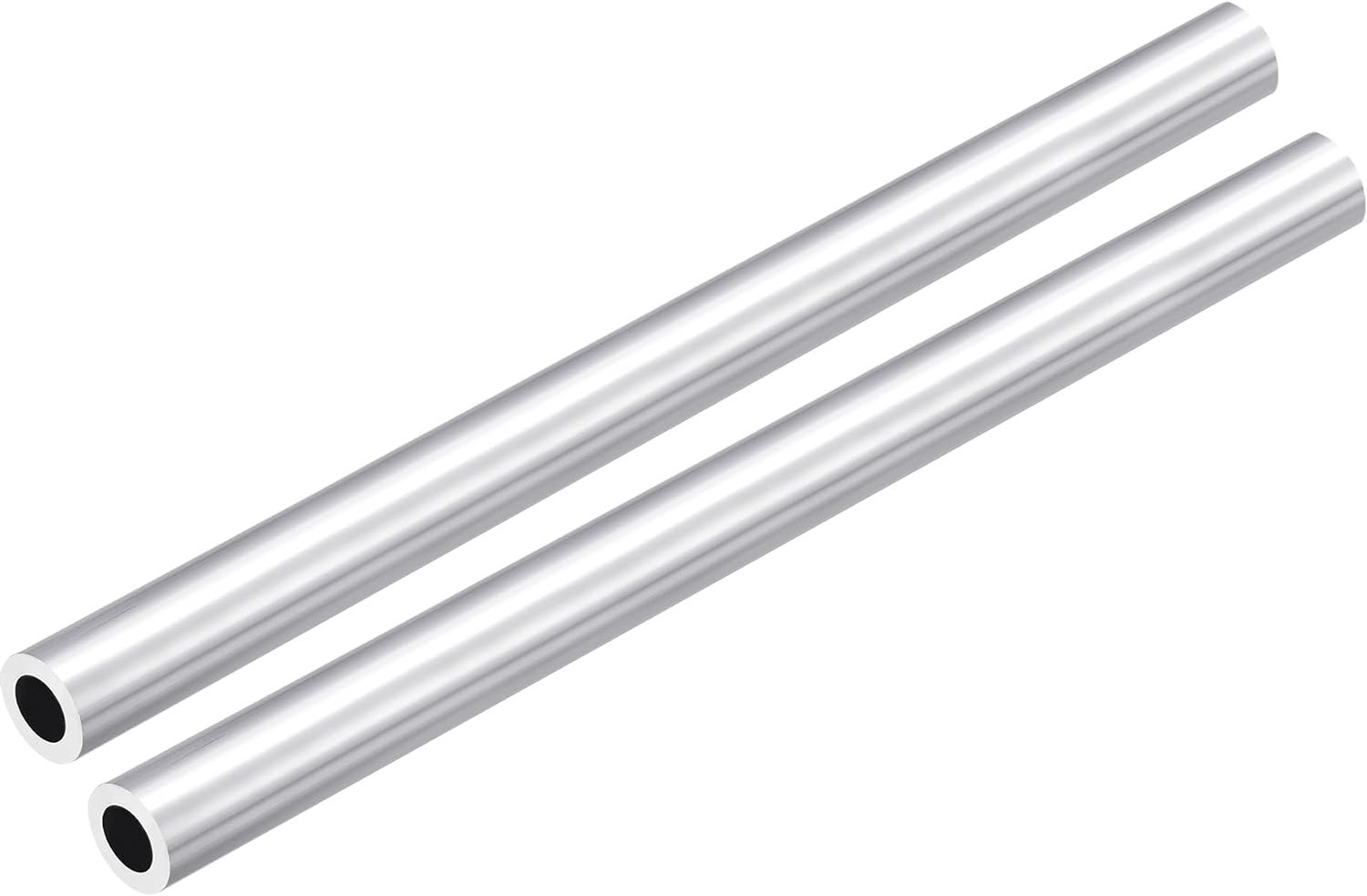 DMiotech 2pcs (16mm OD x 10mm ID) 6063 Aluminum Round Tube 200mm Length Industry Metal Tube for Machinery Frame - ShopVlot