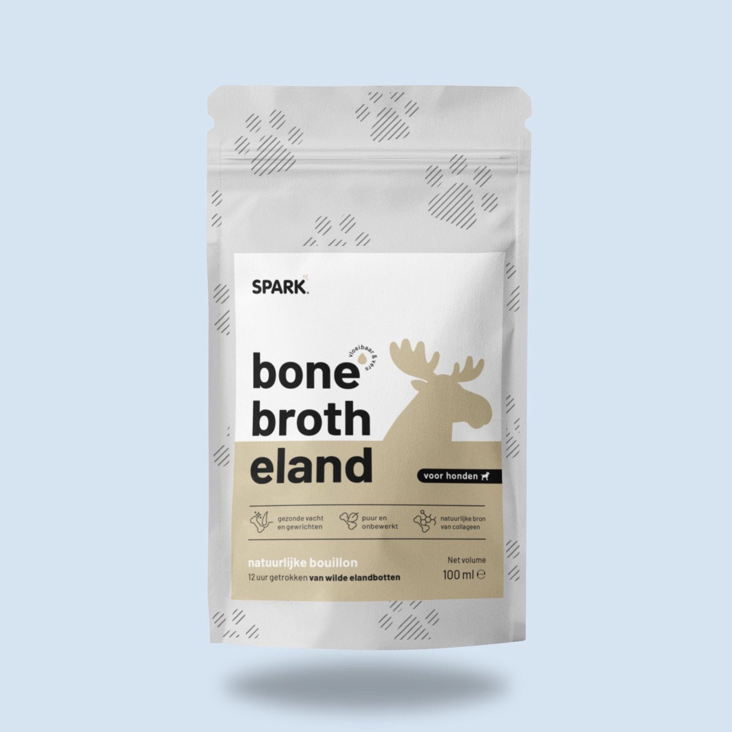 Bottenbouillon Natuurlijk - Pure Bone Broth - Honden & Katten - Eland