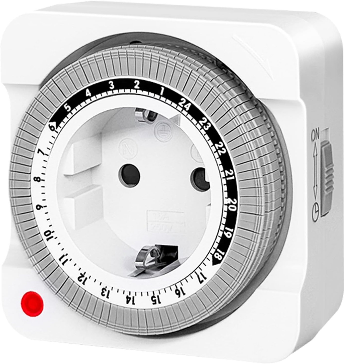 Mechanische Timer Stekker - Wit - Compact - Voor Automatische Sturing van Apparaten