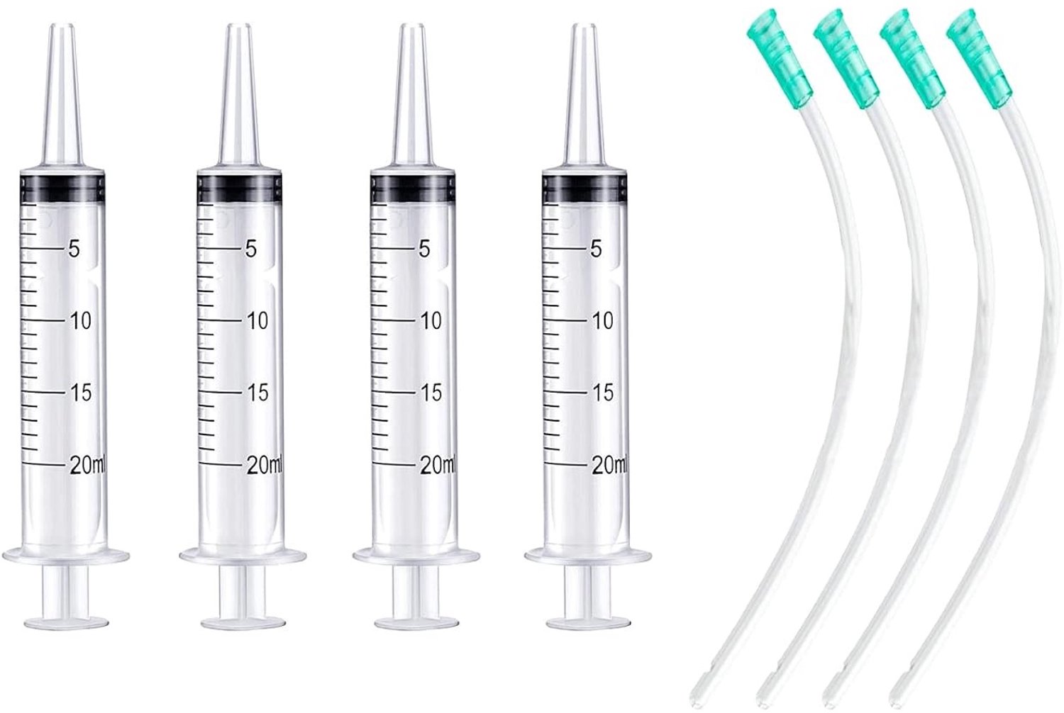 Spuitset - Transparant - 20 ml - Kunststof - Voor Laboratoria en Vloeistoffen