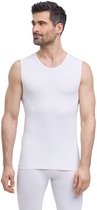 FALKE Warm Singlet sneldrogend functioneel materiaal mouwloze functioneel shirt heren wit - maat S
