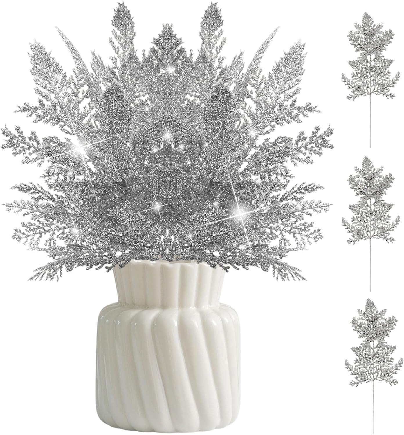 Kunst Kersttak - Zilver - -