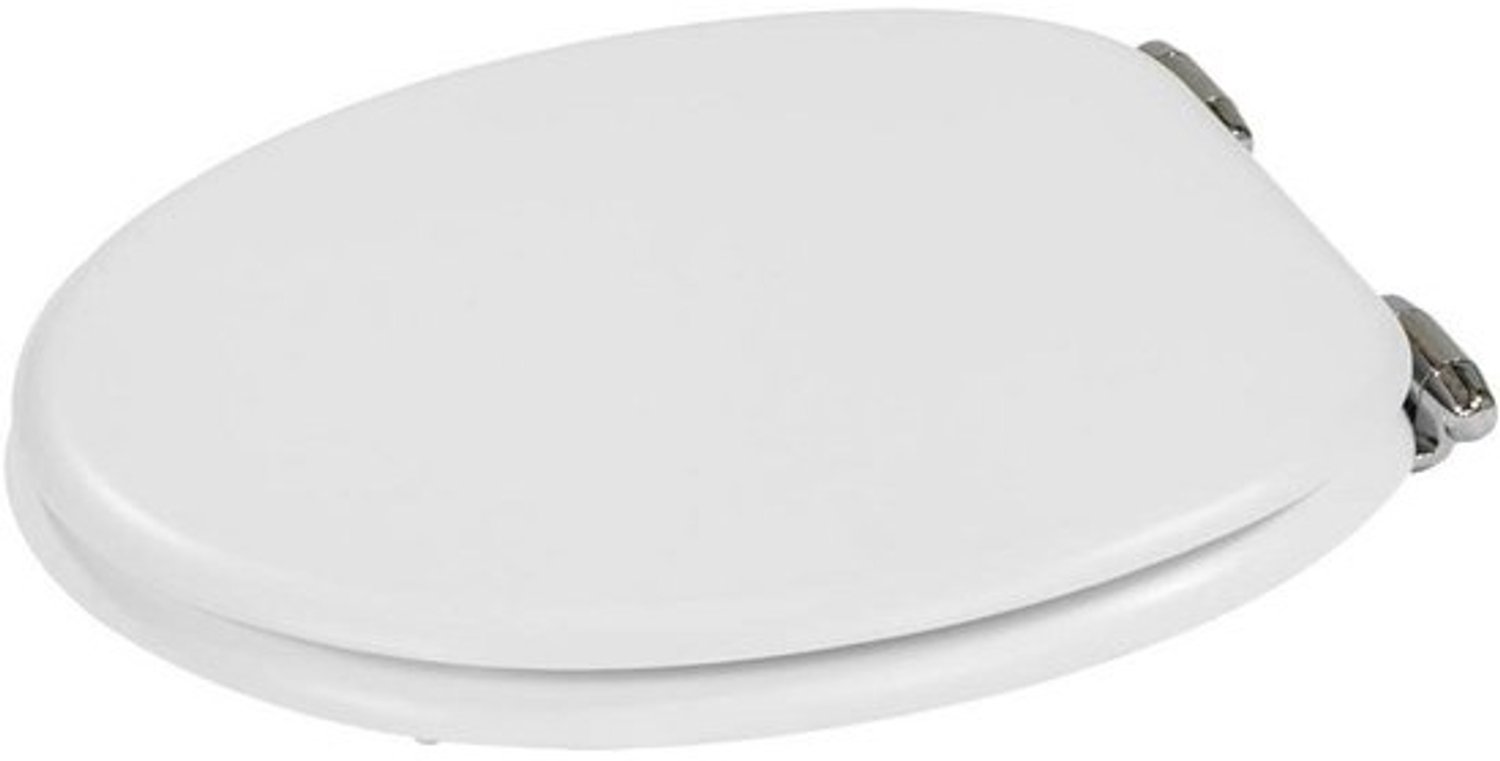 Universele toiletzitting - Met softclose - Wit MDF-toiletdeksel