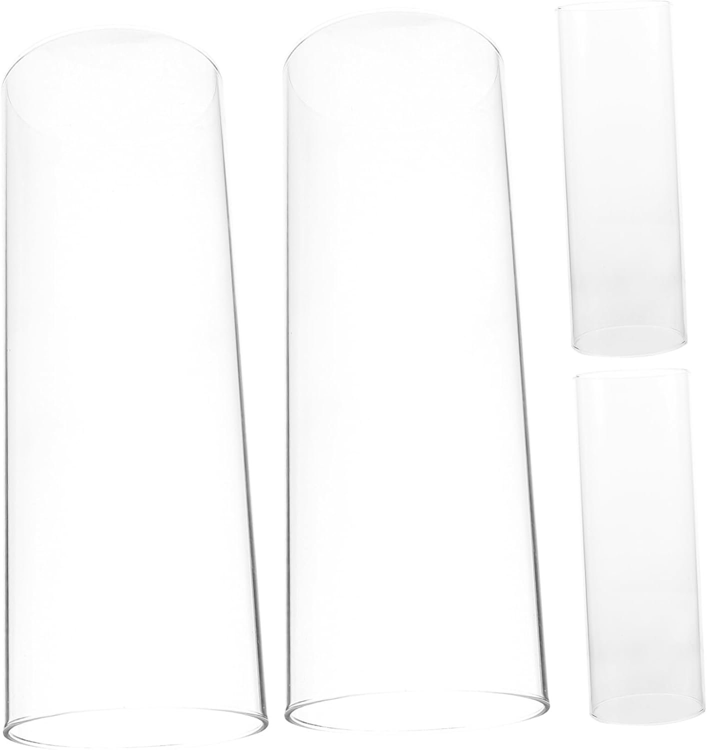 Alipis 4 Stuks Kaarsenhouderhoes Glazen Dekselcontainers Voor Decoratieve Kaarsenbekers