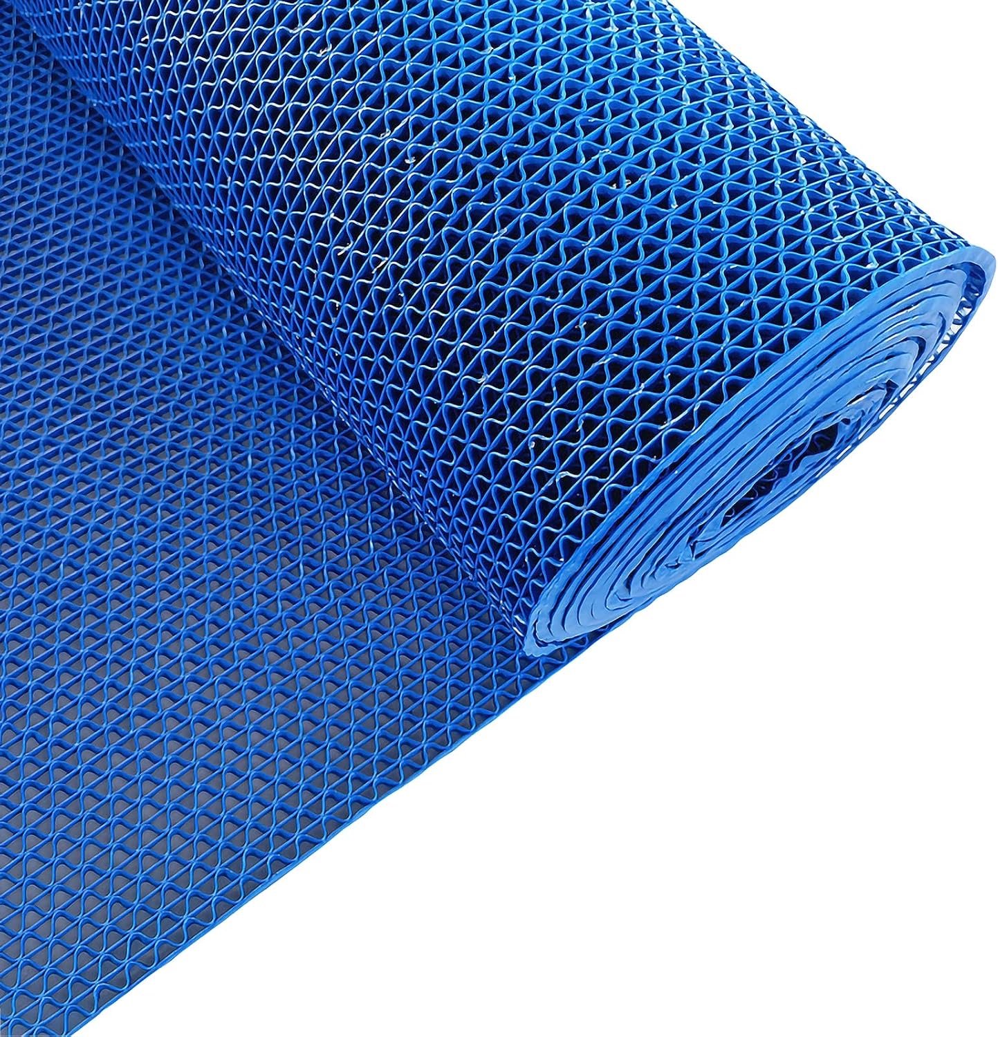 Badkamer Afvoer Antislip Mat Pvc Mesh Grote Holle Deurmat Rol, 5Mm Dik, Voor Zwembad, Doucheruimte, Binnen Buiten, Kan Worden Gesneden (Kleur: Blauw, Maat: 120Cmx500Cm