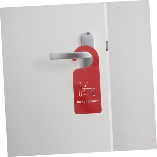 2 Stuks deur vermelding niet bord open gesloten teken open dicht teken geleid hotel deurstopper deurknop hanger teken hotel deur hanger teken hangdeurteken slaapkamer tekenen pvc — afbeelding 3