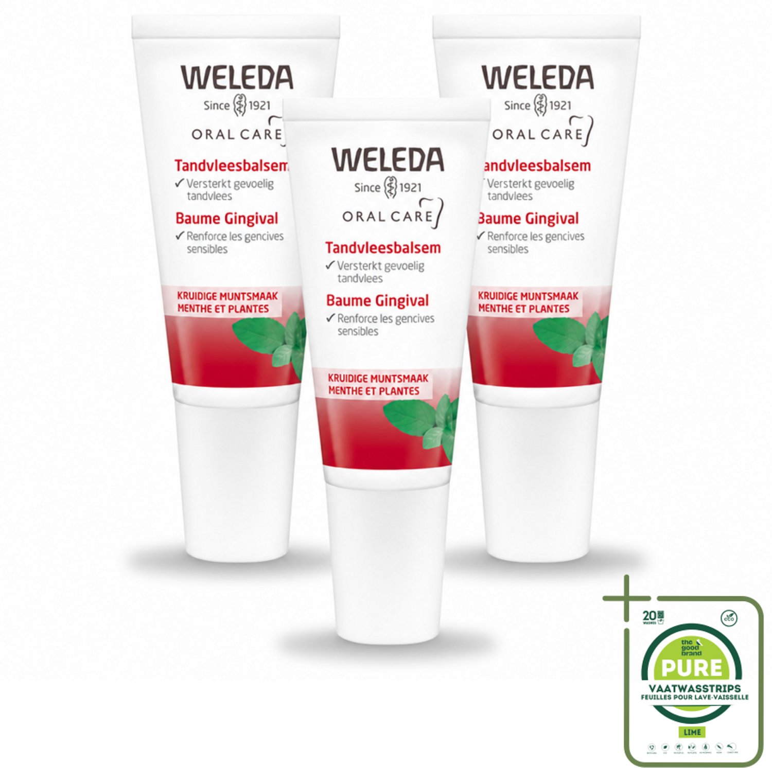 3 x WELEDA - Tandvleesbalsem - 30 ml - Grootverpakking - Vaatwasstrips - Tandvleesbalsem - Tandvlees Verzachten - Tandvlees Versterken - Tandvleesproblemen - Natuurlijke Tandzorg