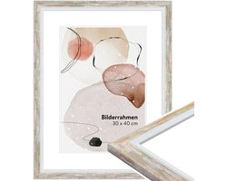 WANDStyle fotolijst taupe hout, fotolijst 13x18 cm, frame modern stijl