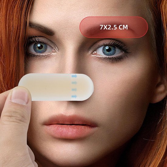 20 Stuks Silicone Wenkbrauw Transfer Stickers, Oefeninstrument voor — afbeelding 2