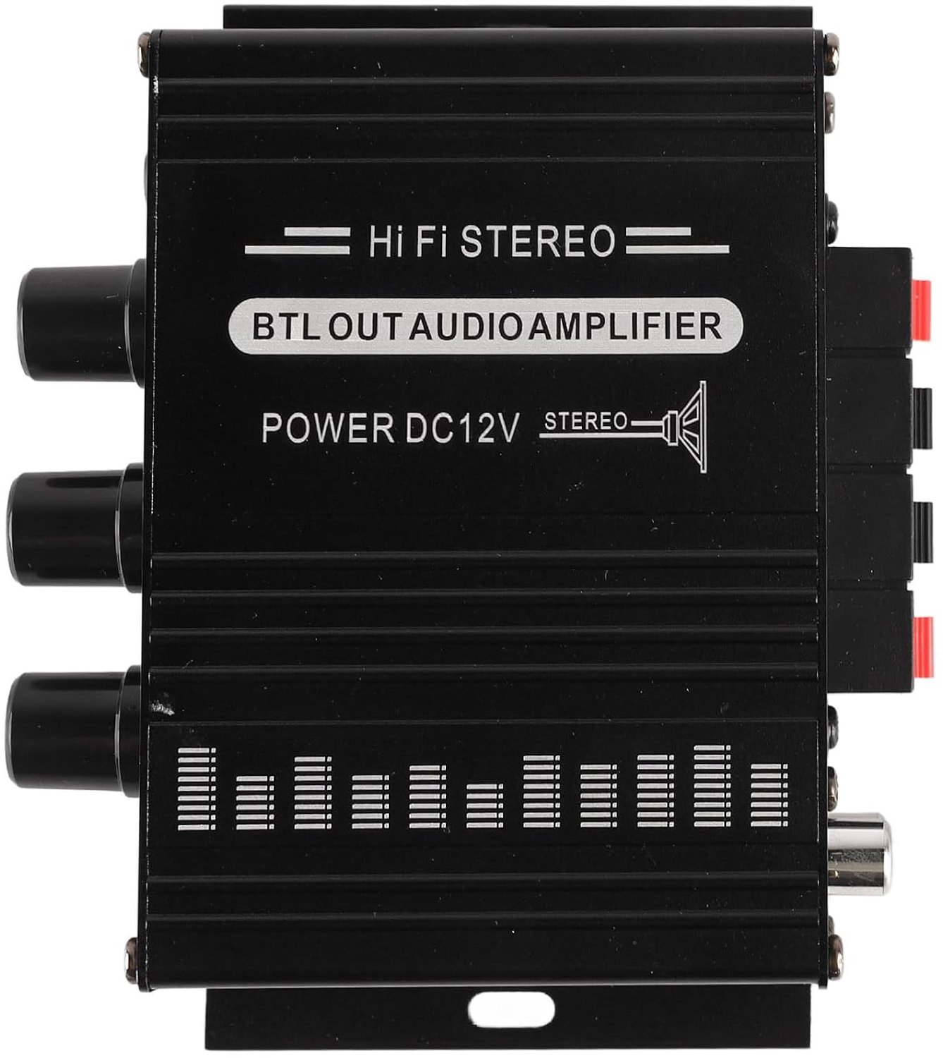 Autoversterker Geschikt voor Mini Draagbare 12V Helder Geluid Eindversterker voor thuis- en Motorgebruik (AK270)