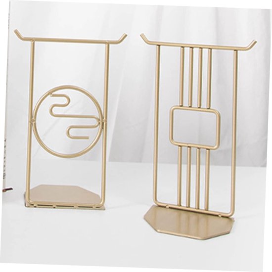 2stuks Decoratieve Boeksteunen Multifunctionele Boekhouders Stijlvolle Organizer Voor Boeken Voor Kantoor Studie Gemaakt Van Hoogwaardig — afbeelding 5