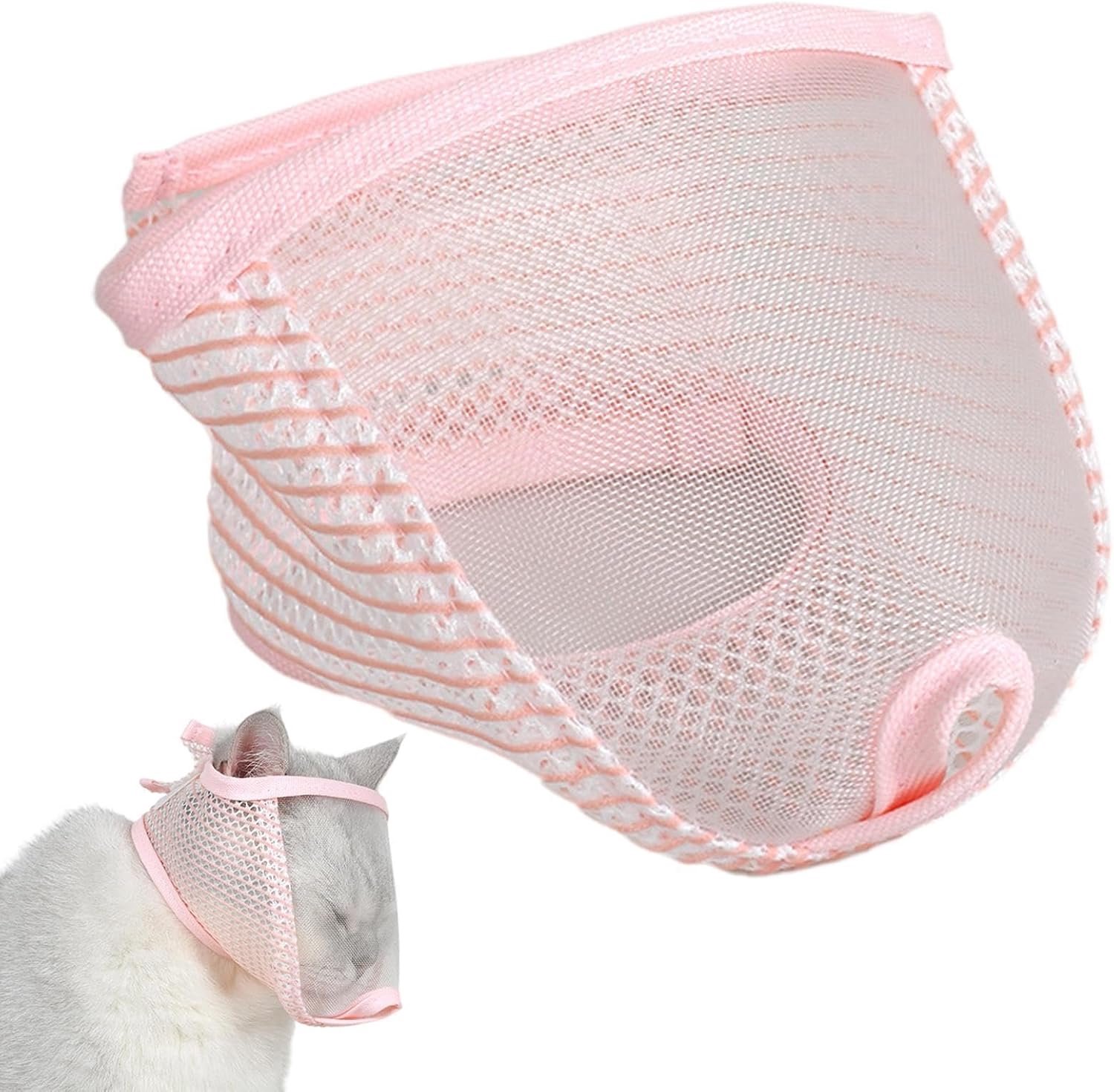 Kattenmuilkorf voor bijten ademend mesh huisdier hoofddeksels