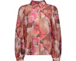 Geisha Blouse Blouse Met Bloemen 63829 14 000475 Rosebud/sand/purple Dames Maat - L