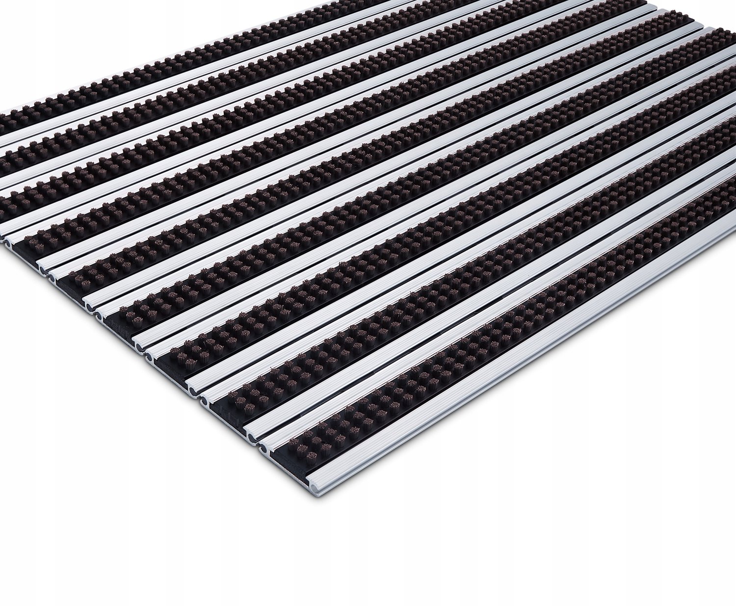 Polentex Combi Junior 12 Deurmat Borstel Aluminium Bruin 100x50cm