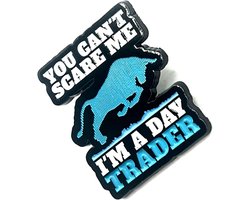 Je kunt me niet bang maken Im A Day Trader Stock Market Investeren Bull Bear Metal Pin Badge, Eén maat, Metaal - ShopVlot
