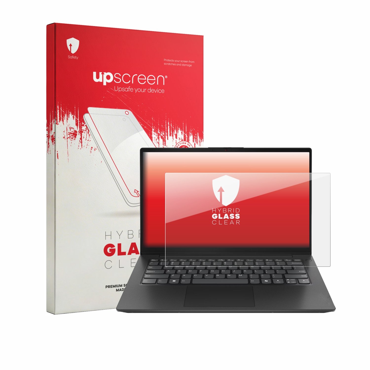 upscreen - Screenprotector voor Lenovo Prima 14 IWC - Folie Beschermfolie Beschermglas transparant