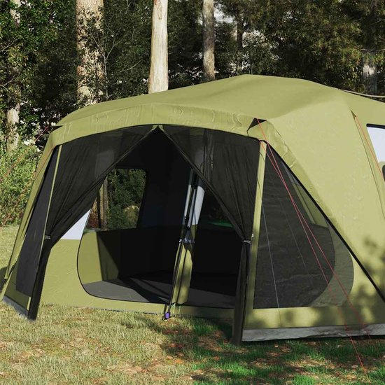 vidaXL - Tent - 10-persoons - waterdicht - snelontgrendeling - groen van Vidaxl — afbeelding 3
