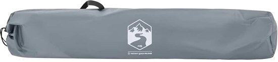 vidaXL Tent - 5-Persoons - Snelontgrendeling - Grijs/Oranje Kampeertent - Dome Tent - Tent 5 Persoons - Waterdichte Tent - Camping Tent van Vidaxl — afbeelding 2