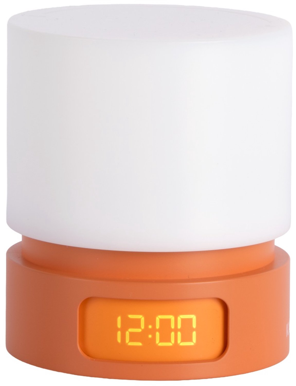 Karlsson Wekker Pillar - Oranje - 8.2x8.2x8.2cm - Scandinavisch - Wekker voor slaapkamer - Wekkers