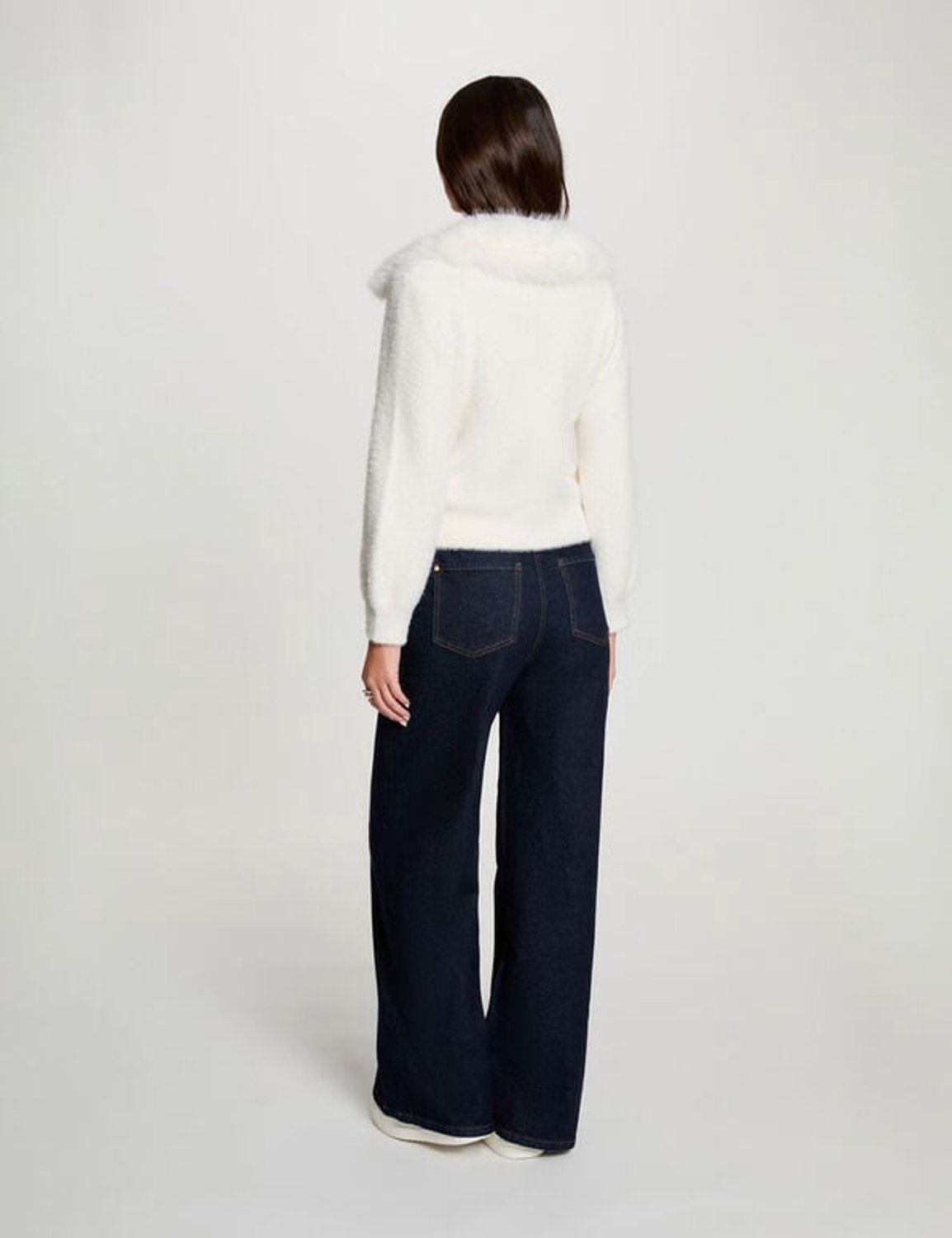 Morgan - Jacket with fur 262-Mbobby Ivoor - Maat : L