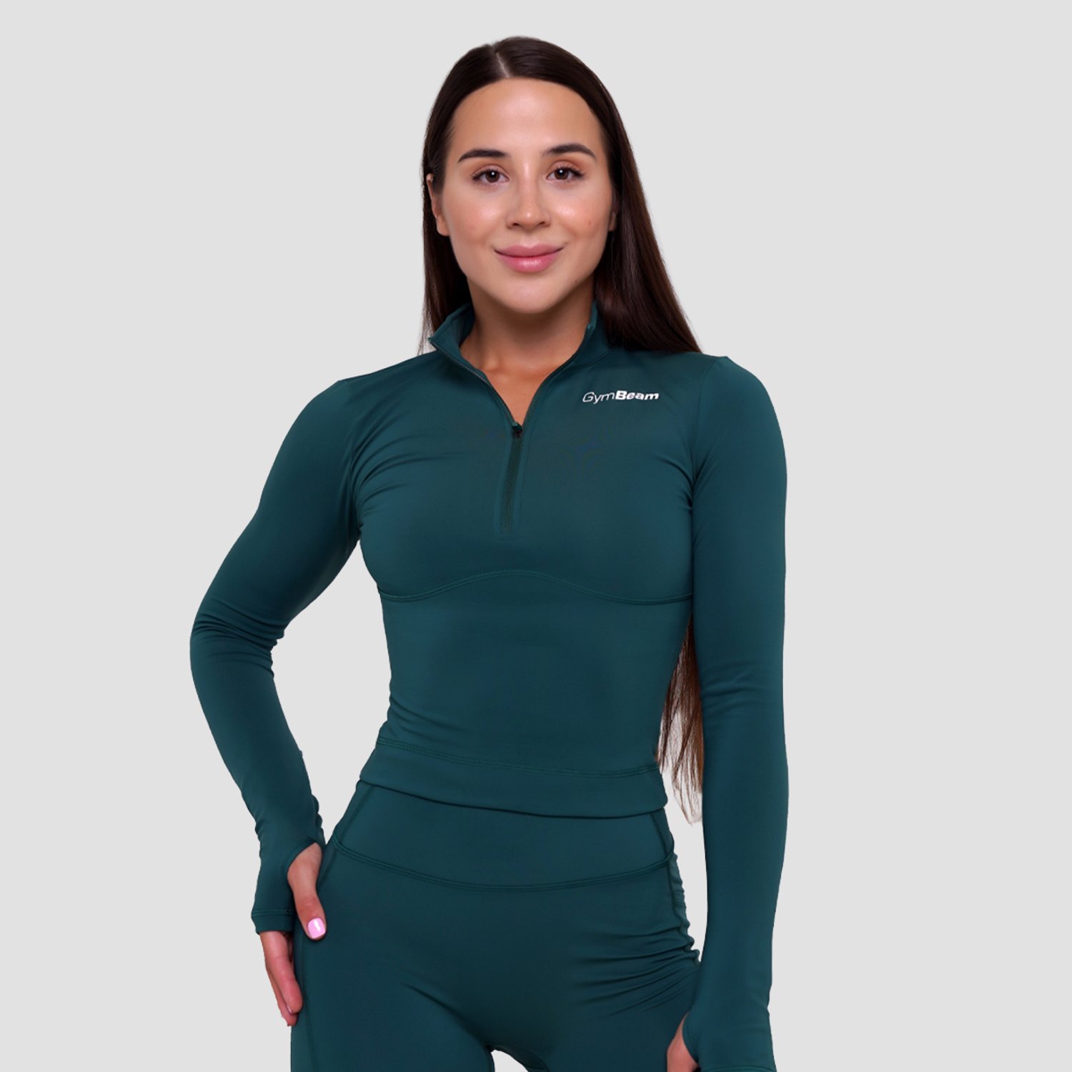 GymBeam Damessporttop Ignite Donkergroen M