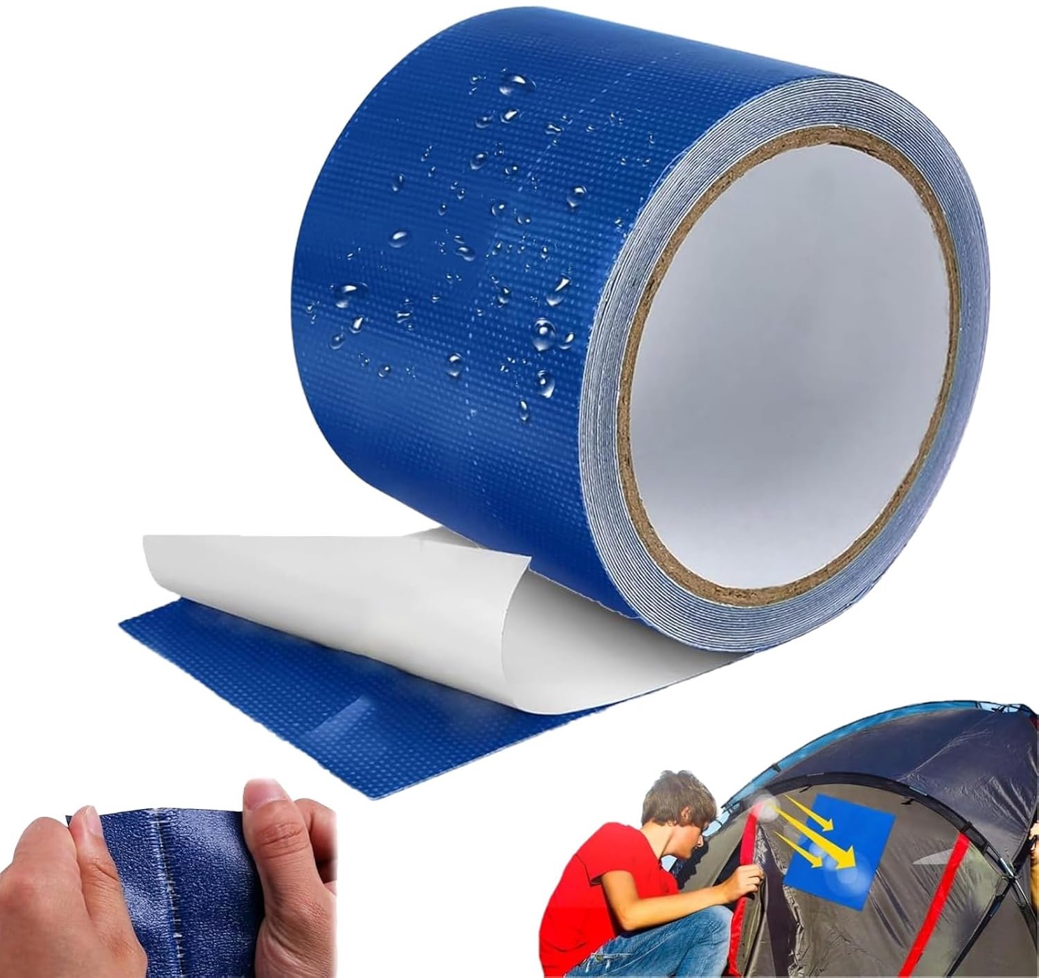 Tarpaulin Repair Tapes, Rainproof Sailing Tape, Waterproof PVC Tent Repair Tape, Universal Waterproof Leak Repair - ShopVlot