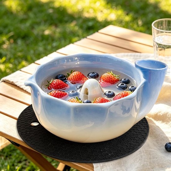 Self Berry Waskom, Keramische Fruit Wasmachine, 7" — afbeelding 2