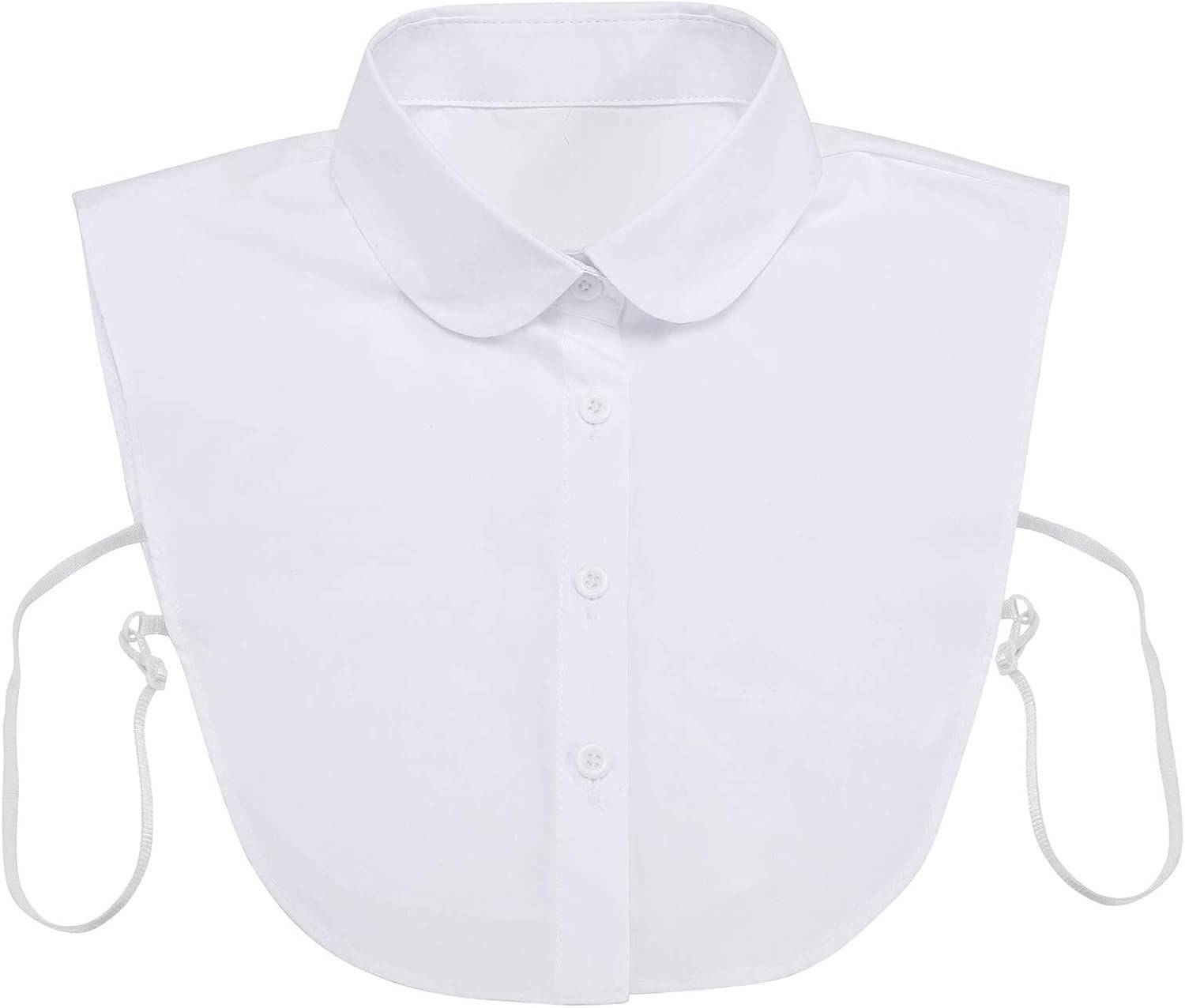 Detachable Collar Faux Collar Women White Fake Shirt Collar Cotton Half Shirts Fake Doll Collar for Women Girls - ShopVlot