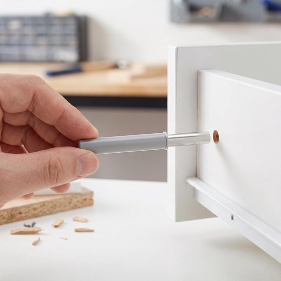 10 Stuks Soft-close Damper Hydraulische Buffer Voor Keukenafvalbakken Geluidsabsorberende Plastic Steun Vervangingsonderdeel Voor Sluiting Bescherming — afbeelding 2