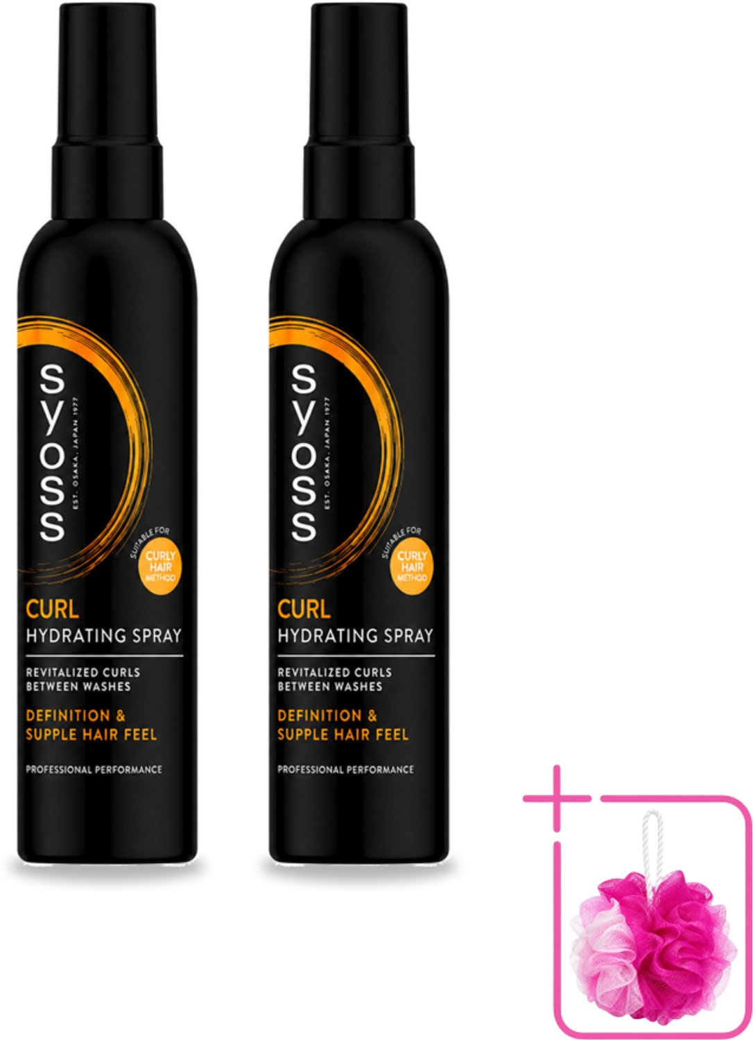2 x Syoss - Curls - Haarspray - Veerkrachtige Krullen - 150 ml - Bulkverpakking - Krullen stylen - Krullen fixeren
