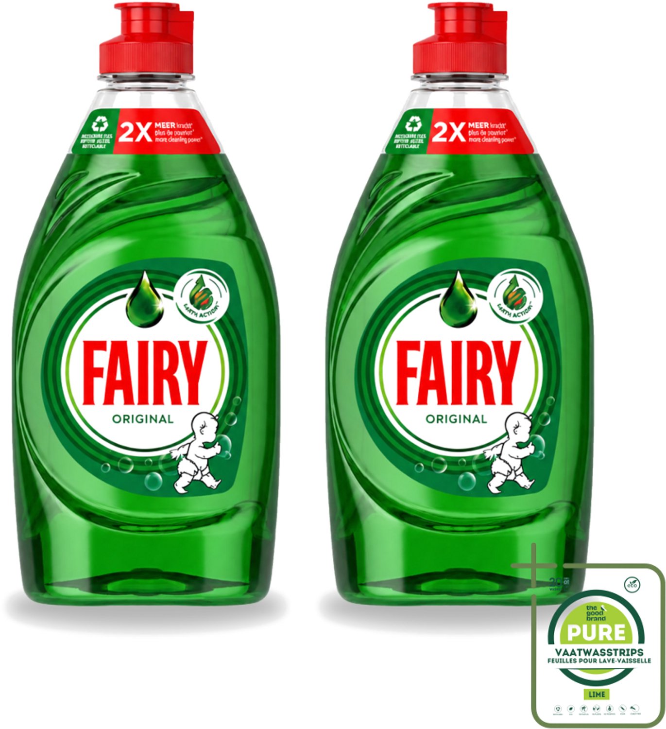 2 x Fairy – Afwasmiddel – Original – 320 ml - Grootverpakking - Afwasmiddel - Vetverwijdering - Handafwas - Schone Vaat - Schone Keuken