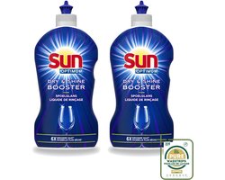 2 x Sun - Shine & Dry Booster - Spoelglans - 450 ml - Wasstrips - Spoelglans - Vaatwasmachine - Snellere Droging - Streeploze Afwerking - Glanzend Resultaat
