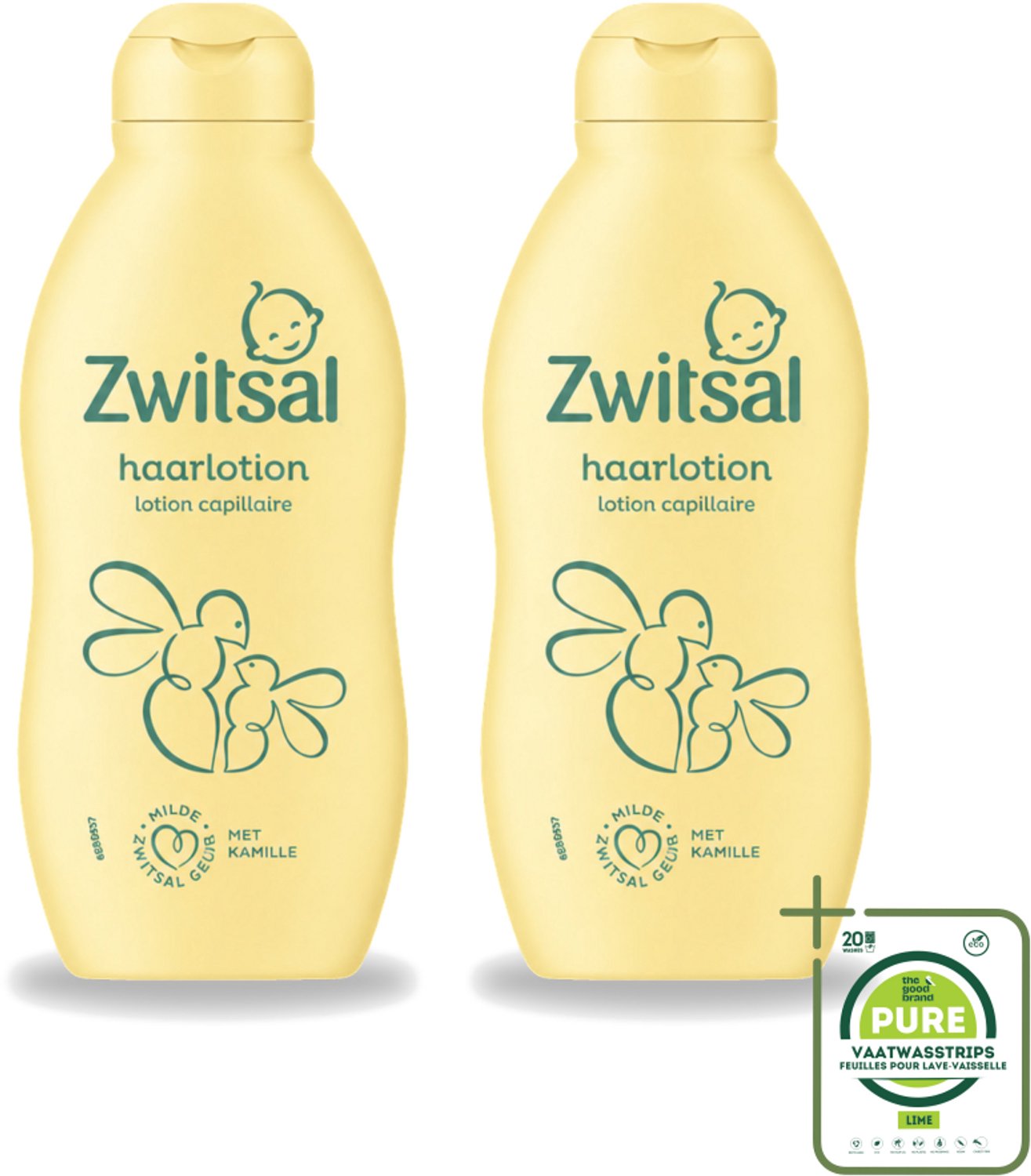 2 x Zwitsal – Haarlotion – Baby – 200 ml - Grootverpakking - Babyhaartjes Verzorging - Haartjes Verzorging - Babyhaar Lotion - Leave-in Haarlotion - Gevoelige Hoofdhuid