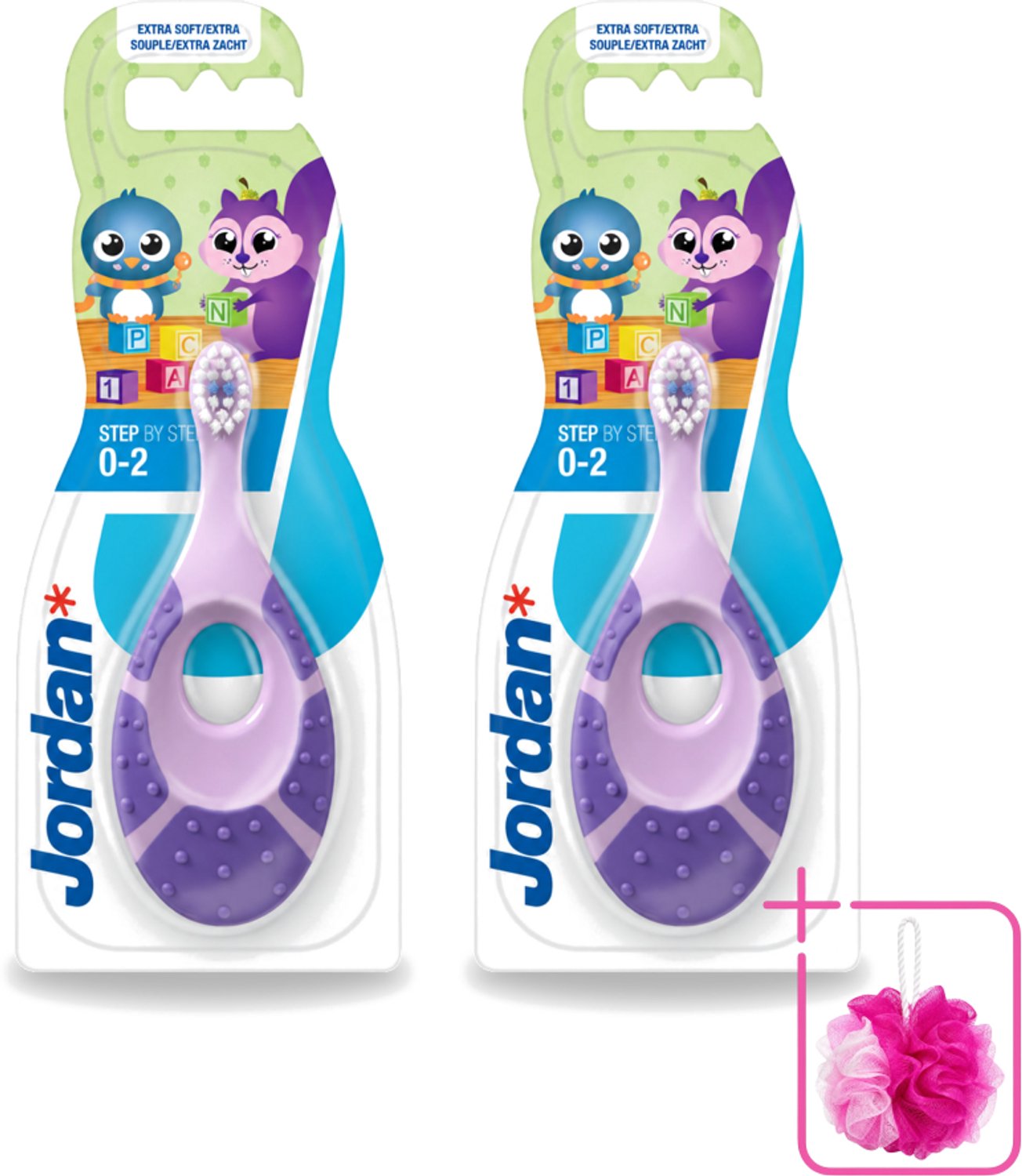 2 x Jordan - Baby - Tandenborstel - 1 Tandenborstel - Bulkverpakking - Baby tandenborstel - Kindertandenborstel