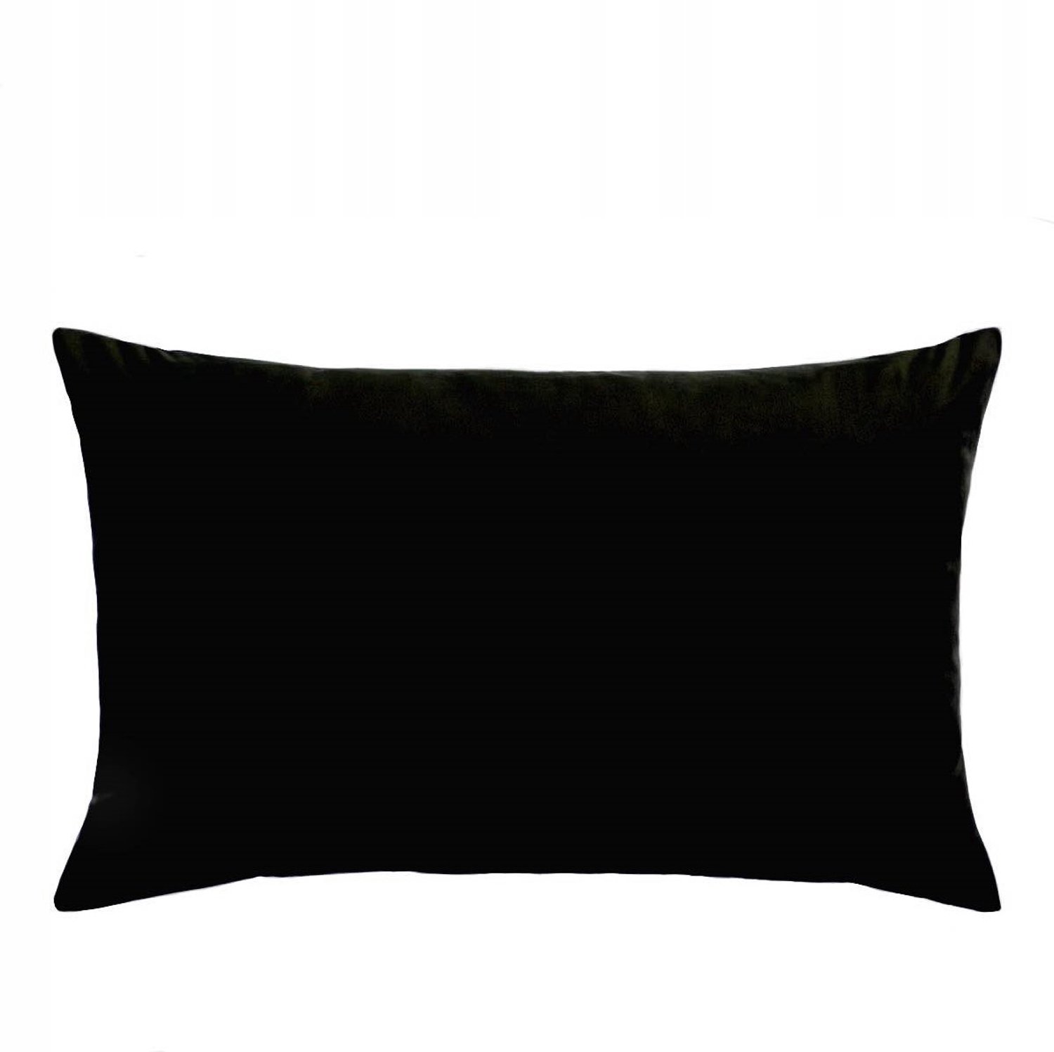Zwarte velours kussensloop 65x45 cm - Luxe en zacht