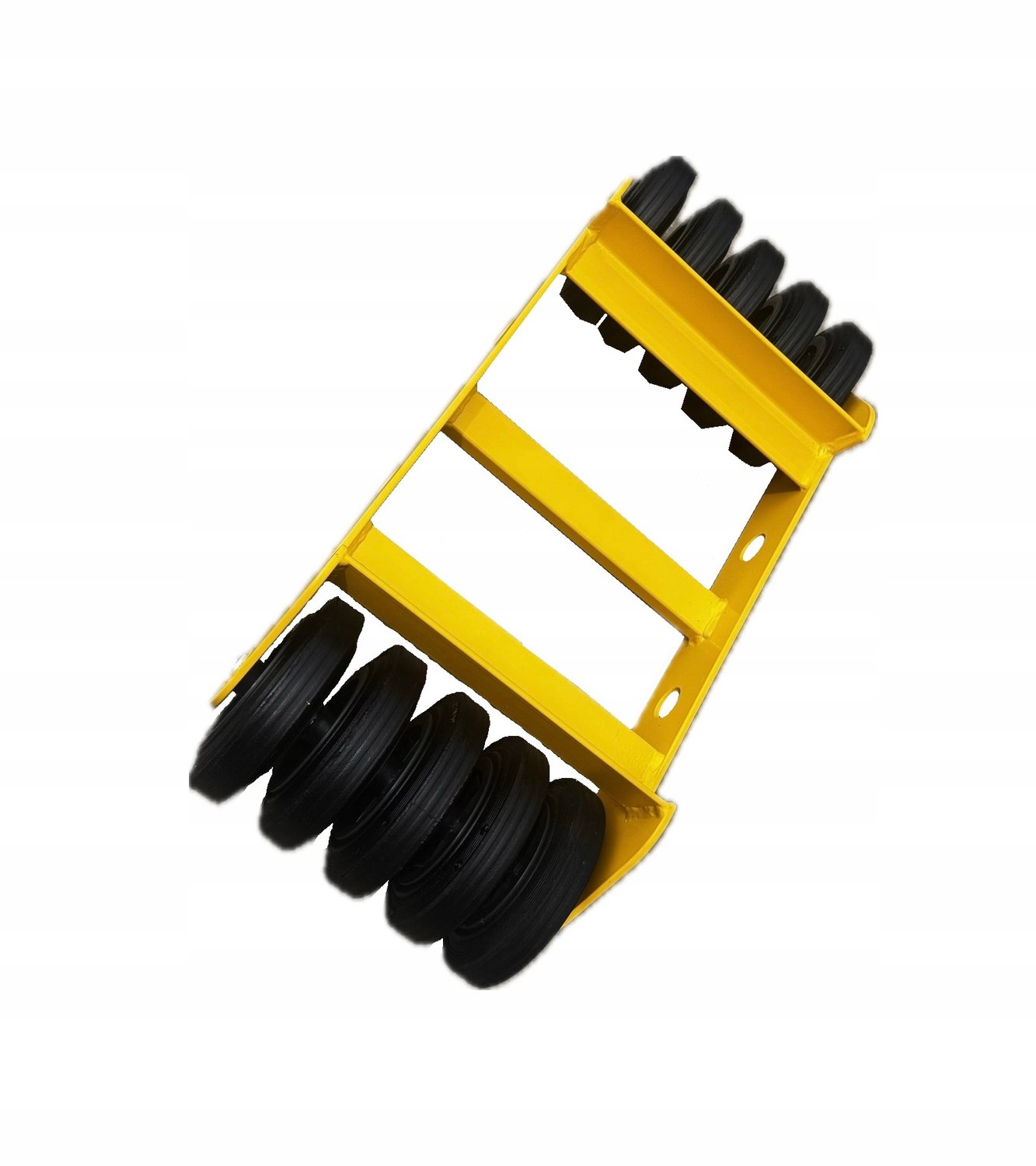 Gele Polyamide Wielrol voor Autotransport - 160mm, 1200kg