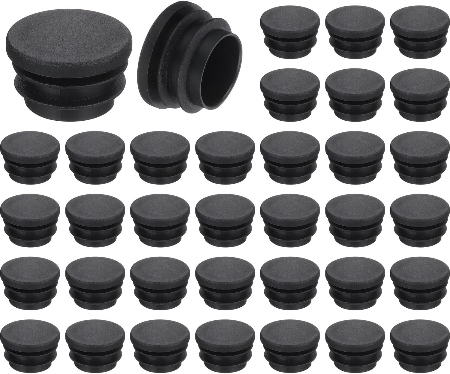 kunststof doppen 30 mm - ronde eindkappen voor buizen - glijbescherming voor meubels - set van 36 stuks - ShopVlot