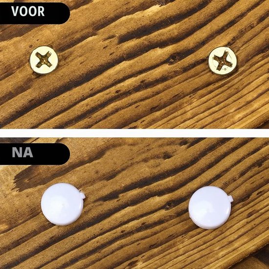 200 Stuks Schroefafdekkingen Klapschroef Afdekkappen Scharnier-Schroefdoppen Schroefdop voor Schroefbescherming Meubels Decoratieve Afdekkingen Beschermd Tegen Stof Water en Regen — afbeelding 5