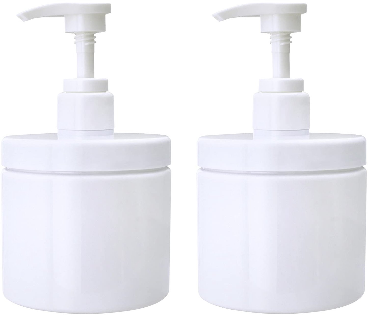 Cosywell Pompflesdispenser, plastic flessen, navulbaar, brede mond, pot, stijl, BPA-vrij, lege keuken, badkamer, douchecontainers voor lotion, shampoo
