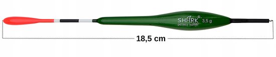 Shark Balsa Dobber 3.5g / 18.5cm - Perfecte Kwaliteit Vissersdobber — afbeelding 4