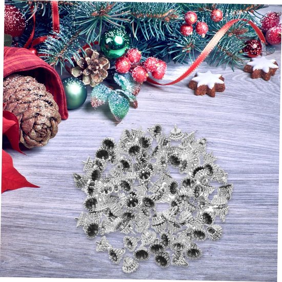 100 Stuks Christmas Ornament Caps Plastic Round Caps For Christmas Tree Balls Easy To Use Replacement Hangers For Glass Porcelain Ceramic Decorations — afbeelding 2