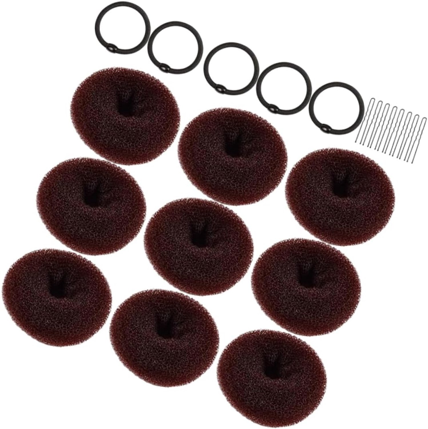 Hair Donut Bun Maker voor Vrouwen Eenvoudig Te Gebruiken Haarstyling Tool voor Haar Duurzaam Tijdbesparend voor Bruiloften Kantoor Dagelijks Gebruik