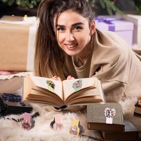 16 stuks magnetische paarden, dieren, magnetische boekenleggers, cadeautje, kinderverjaardag, schoolzak, vulling voor boekenliefhebbers, scholieren, jongens en meisjes — afbeelding 2