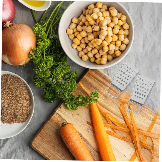 2 Stuks Mini Rasp Roestvrijstalen Handheld Groente Kaasrasp met Ergonomische Handgreep voor Aardappelen Diverse Ingrediënten Compact Keukenaccessoire — afbeelding 2